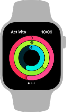 Images taken from Apple's Human Interface Guidelines showing the three rings.