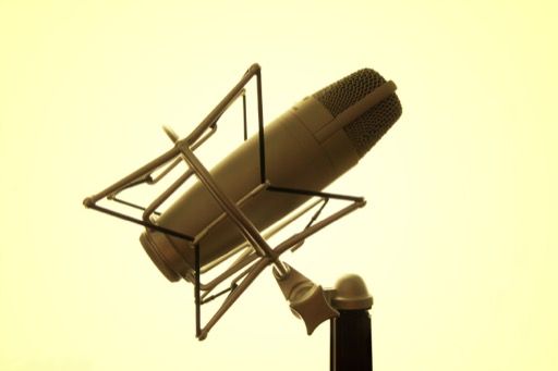 Photo of a microphone