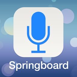 Podcast icon with a microphone and a subtitle that says 'Springboard'.