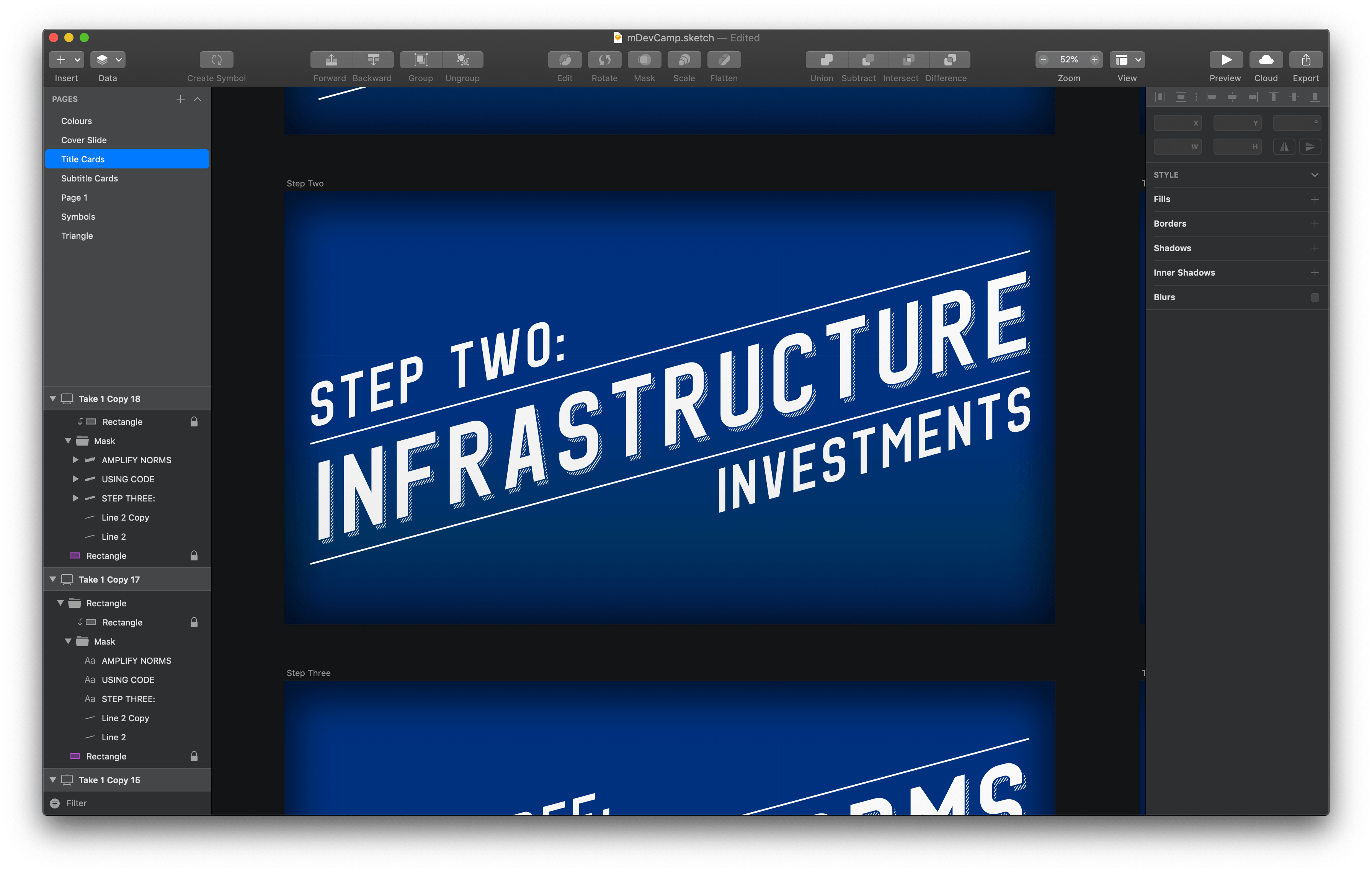 Sketch screenshot of final work