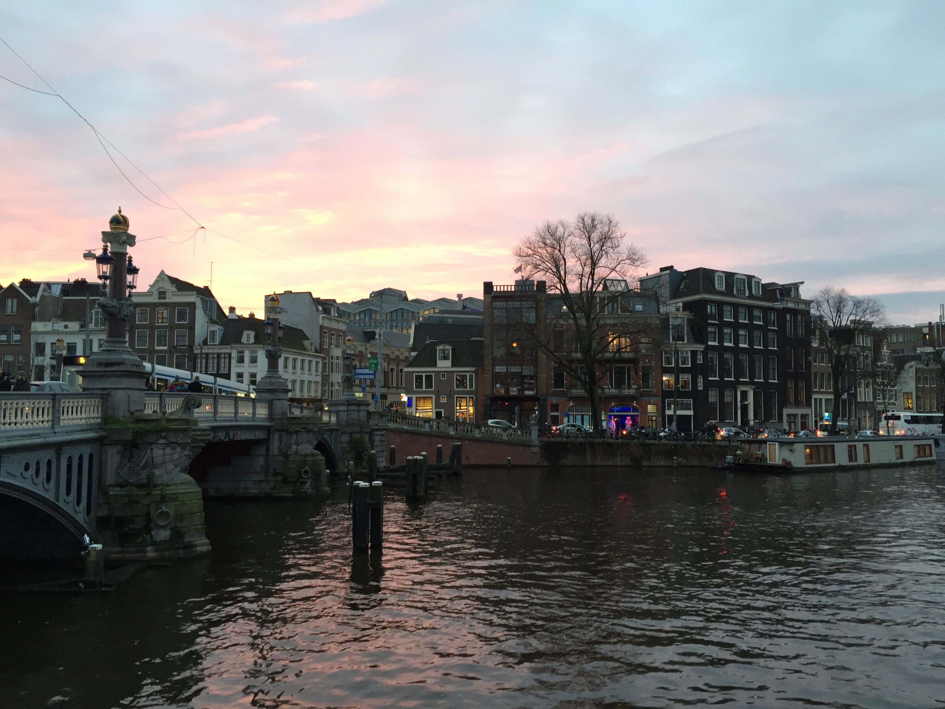 Photo of Amsterdam and the Amstel river