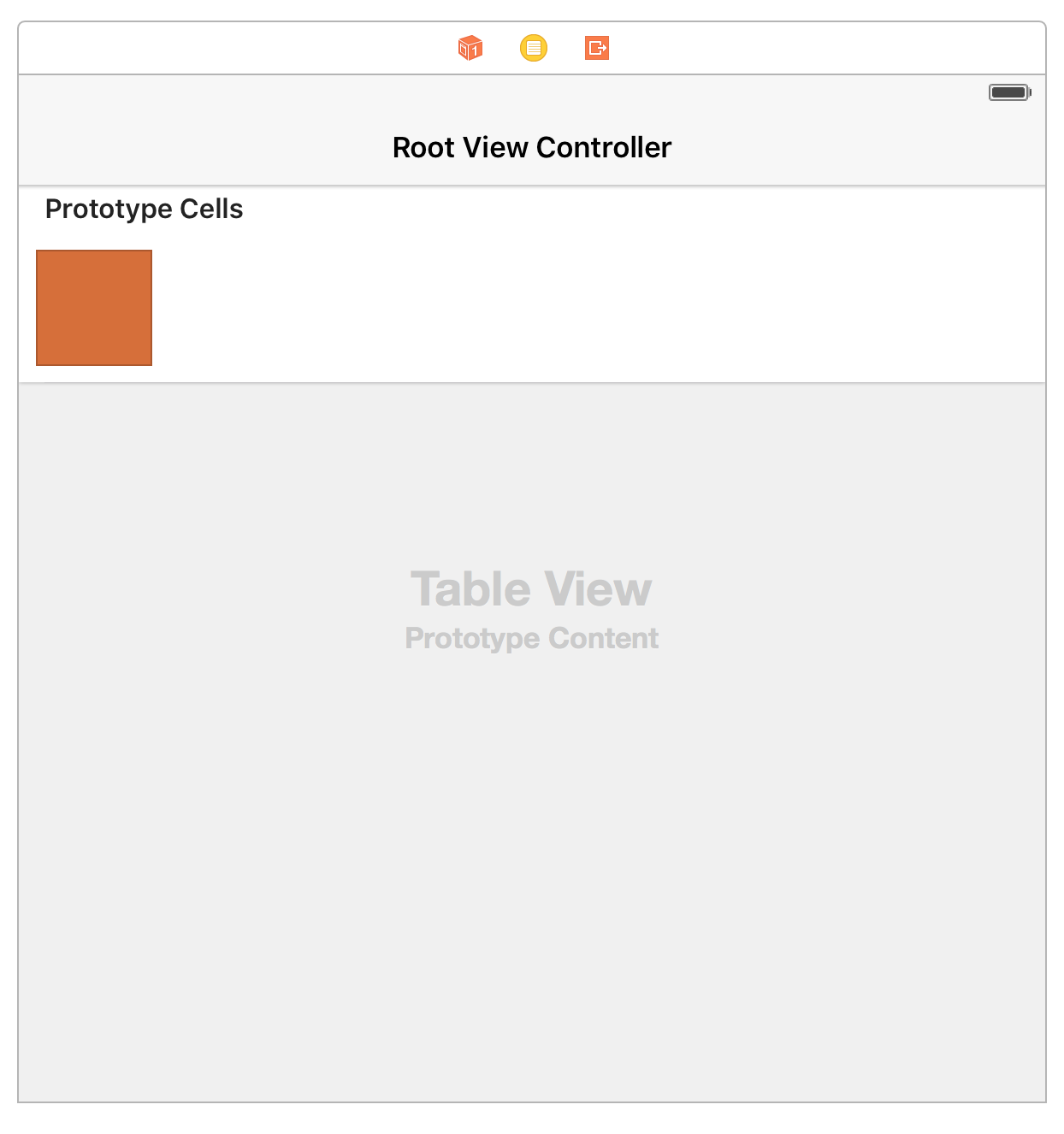 Completed storyboard