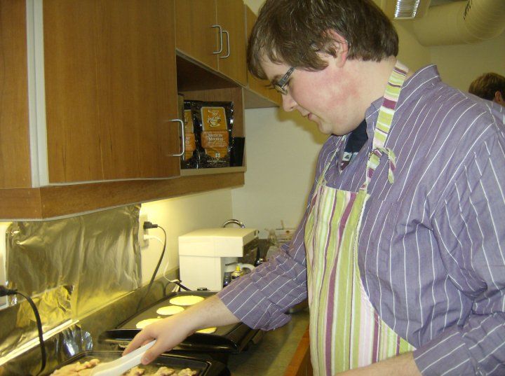 Me making pancakes