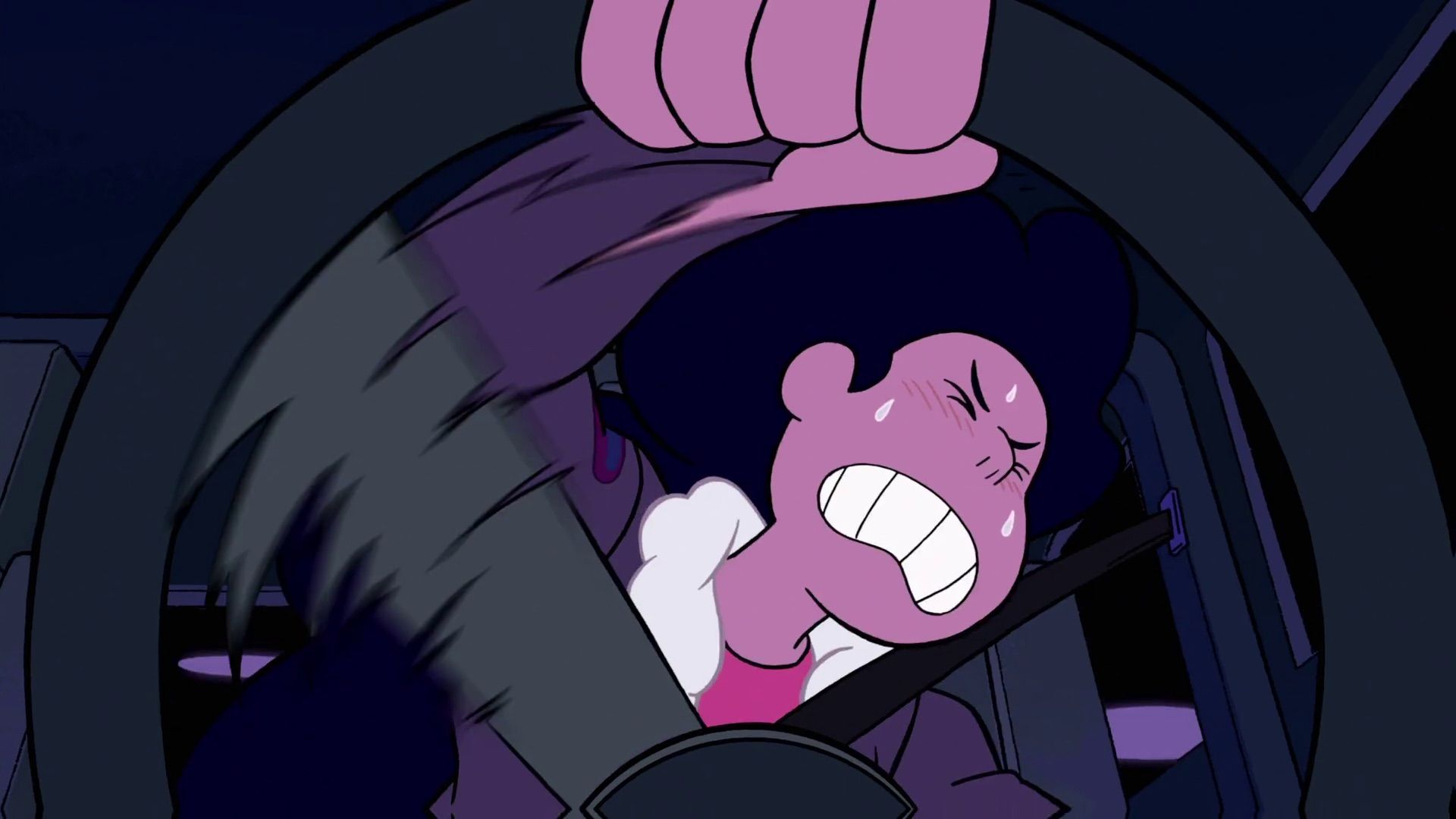 Stevonnie driving