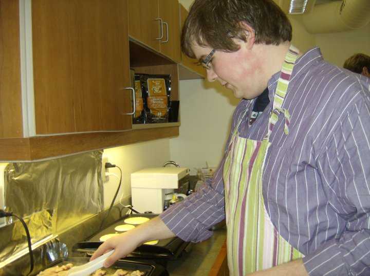 Me making pancakes