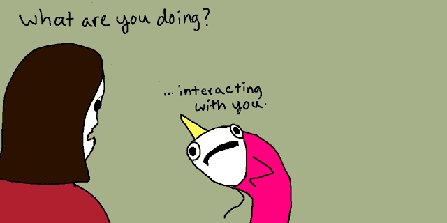 interacting